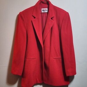 Vintage Mister leonard separates wool cashmere blend blazer color red